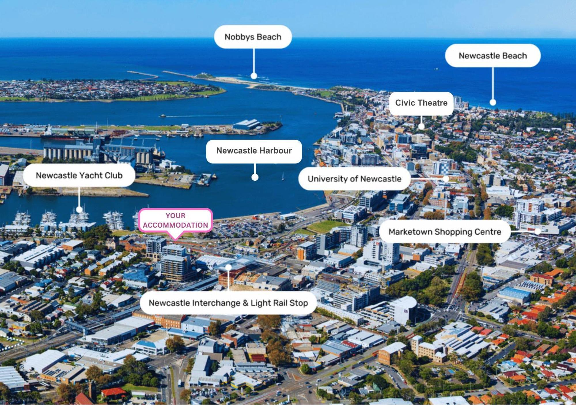 Harbour Towers, Newcastle'S Elite Apartment Stays, Free Parking & Tram Access المظهر الخارجي الصورة
